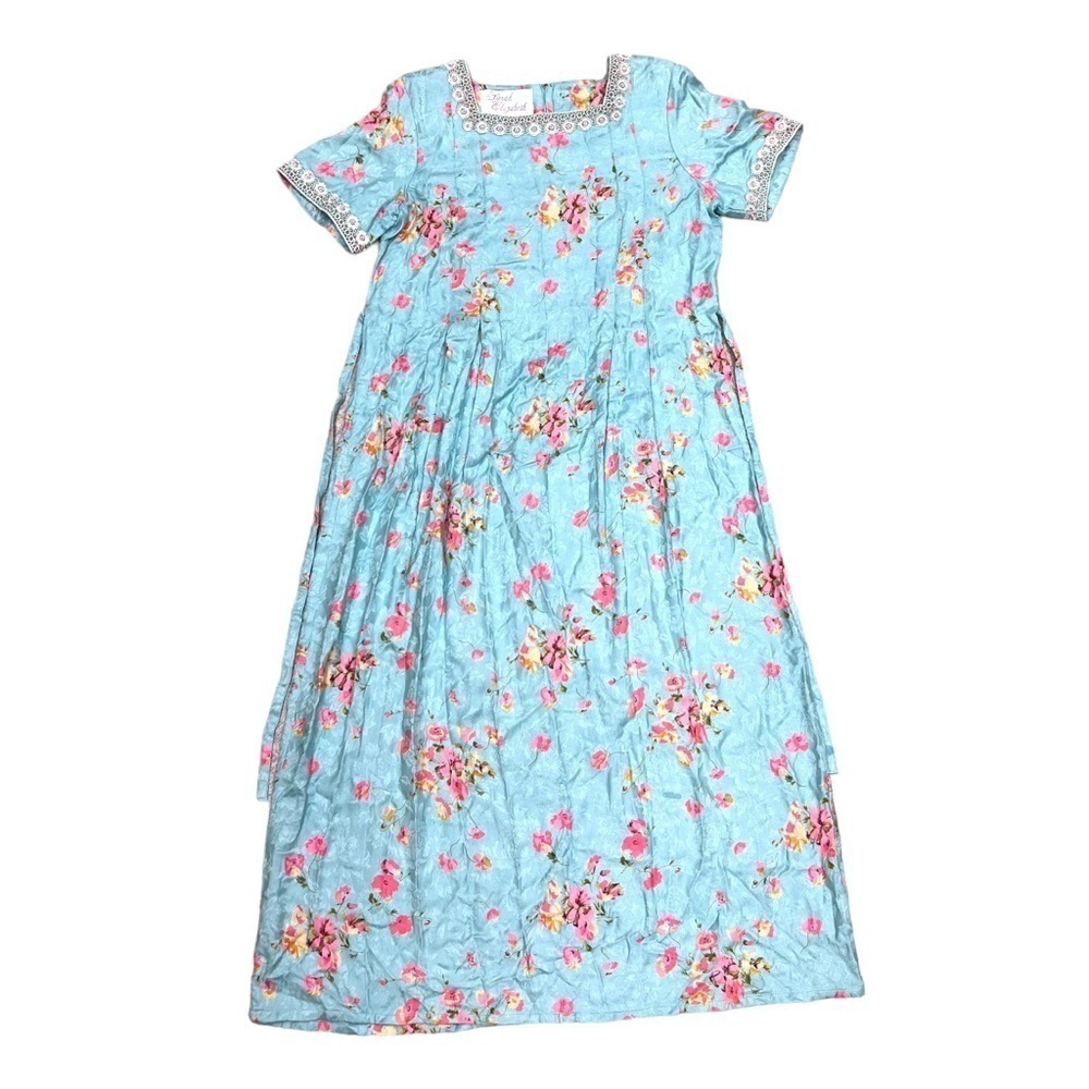 Vintage Sarah Elizabeth Maxi Dress Size 10 Floral Damask